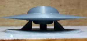C-57D UFO/Flying Saucer (from Forbidden Planet) - Silver - Small Landed - Picture 1 of 5