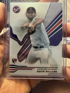 Cleveland Guardians - Gavin Williams Rookie Purple 23/99 - 2024 Topps Pristine - Bild 1 von 2