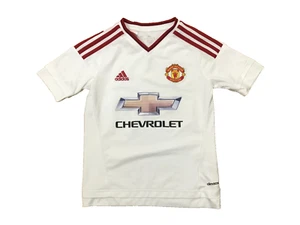 Manchester United away Age 9-10 years football shirt white Soccer JERSEY - Picture 1 of 4