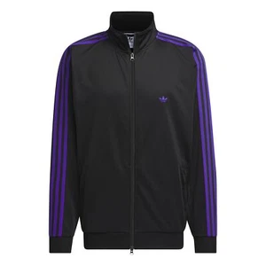 CHAQUETA TRACKTOP BB Adidas Original Para Hombre IZ4923 NEGRA/PÚRPURA ASIÁTICA FIT TAKSE - Imagen 1 de 6