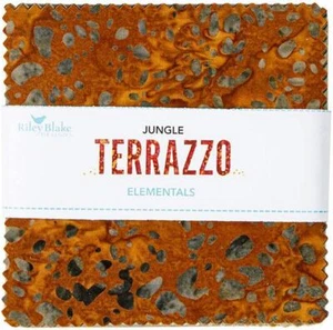Riley Blake Designs (5-21801C-42) Batiks Elementals Terrazzo Jungle 5 Inch - Picture 1 of 2