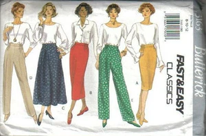 Petite Skirt & Pants Sewing Pattern B3163 Size 8-12 - Picture 1 of 1