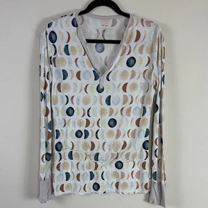 Little Sleepies Mondphase Schlaf Henley in neutralen Tönen Bambus Stretch Gr. XS - Bild 1 von 5