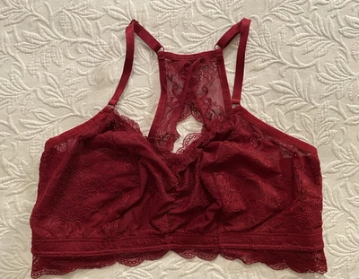 Torrid Curves bralette Women's size 1 wire free bra unlined  lace pullover EUC - Image 1 of 4