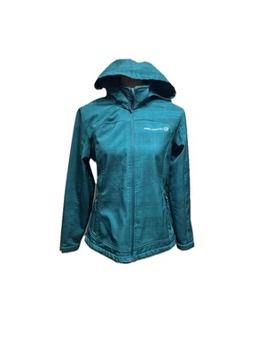 Free Country Teal Full Zip Polyester Fleece Lined Hooded Hoodie Jacket Womens M - Image 1 of 4