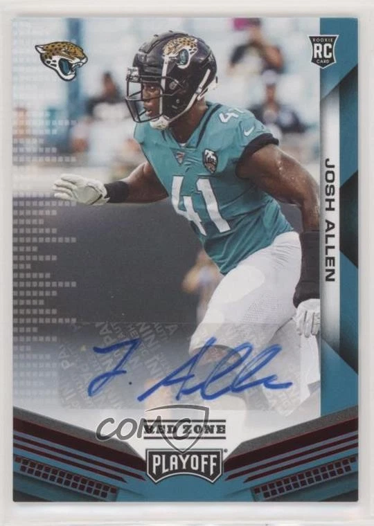 2019 Panini Playoff Red Zone Josh Hines-Allen Allen #266 Rookie Auto RC - Image 1 of 2