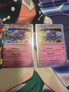 C6840 Pokemon TCG Gengar 94 Holo Scarlet and Violet 151 X2 NM - Bild 1 von 8