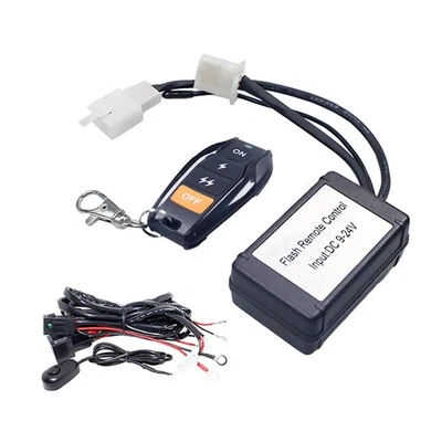 LED Wiring Wireless Remote Control ON/Off Strobe Switch For Offroad Car - Image 1 of 4