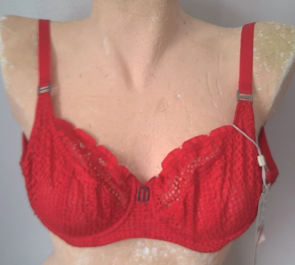 30C - Nuevo Sujetador de balcón con aros Freya 'Rio' rojo Reino Unido talla 30C (3510) Foto 1 de 1