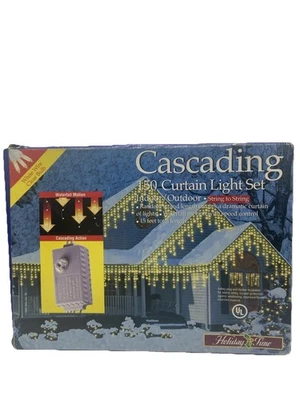 Holiday Time 150 Cascading Curtain Light Set - Image 1 of 4