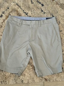 Pantalones Cortos Polo Ralph Lauren Para Hombres Chino Elastizados Calce Ajustado - 33" Cintura Gris  - Imagen 1 de 5