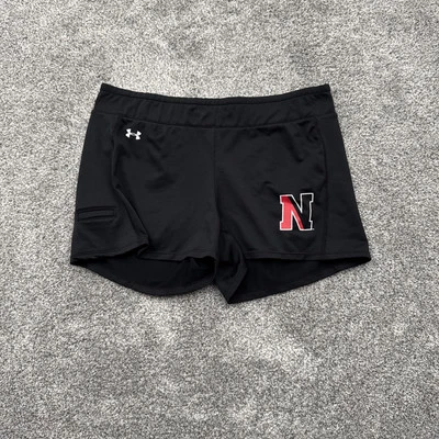 Under Armour Northeastern Huskies Shorts Womens Large Fitted Heat Gear Athletic - Image 1 of 4