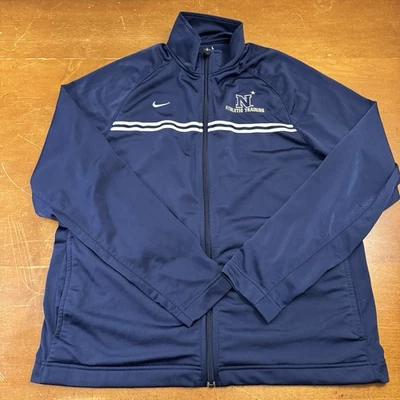 Navy Midshipmen Jacket Mens Large Blue Football Full Zip Nike - Image 1 of 4