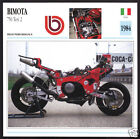 1984 Bimota 750cc Tesi 2 TT Championship Race Motorcycle Photo Spec Info Card