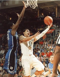 FOTO FIRMADA DE 8X10 SHANE LARKIN MIAMI HURACANES - Imagen 1 de 1