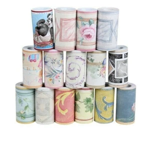 10M Floral Wallpaper Wall Sticker Skirting Border Self Adhesive Home Decor - Picture 1 of 27