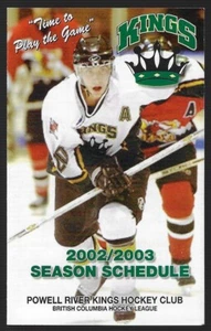 2002-03 Powell River Kings BCHL Hockey Spielplan!!! Labatt Blau - Bild 1 von 1