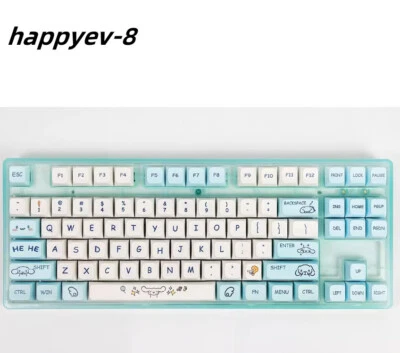Cinnamoroll Theme Key Cap Cute PBT Keycaps XDA Height For Cherry MX keyboards - Image 1 of 4
