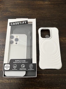 CASETiFY Essentials Ripple Case con Magsafe per iPhone 16 Pro 6,3" Bianco USATO - Foto 1 di 10
