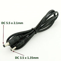 Computer Cables Sukvas 1pcs DC Power 4.01.7mm 6.04.4mm Male Plug to 5.52.1mm Female Jack Adapter Connector for PSP Sony Vaio Laptop Cable Length New Version 