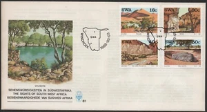 South West Africa 1988, Landmarks SWA, SG 491- 494, FDC - Picture 1 of 2
