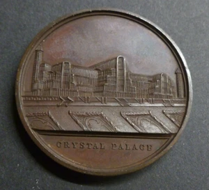 CRYSTAL PALACE National Cage Bird Show Sydenham RR Bronze Medallion SY-1903/005 - Picture 1 of 3