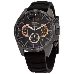 Seiko Men's Conceptual Chronograph Quartz Black Dial Watch - SSB349P1 NEW - Picture 1 of 4