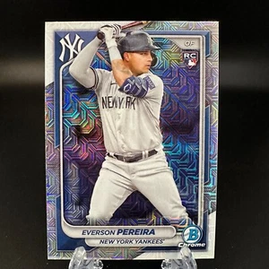 2024 Bowman Chrome Everson Pereira Rookie Mojo Refractor #93 New York Yankees - Imagen 1 de 2