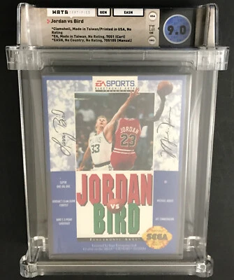 9.0 CiB Jordan vs Bird One-On-One Basketball WATA Sega Genesis, 1992 - Image 1 of 4