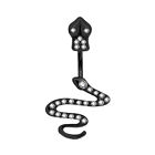Surgical Steel Snake Design Belly Bar Piercing Crystal Navel Ring Body Jewellery