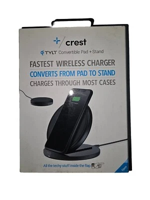 Crest TYLT Convertible Charging Pad + Stand Fastest Wireless Smartphone Charger. - Image 1 of 2
