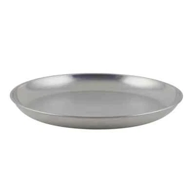 Winco ASFT-16, 160-Ounce Brushed Aluminum Round Serving Seafood Platter Tray - Image 1 of 3