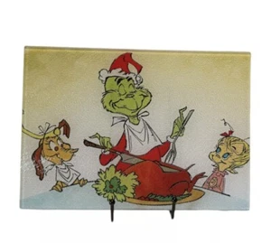 Grinch Who Stole Christmas"" 8X11 Hartglas Schneidebrett ~ Küche ~ Geschenk - Bild 1 von 1