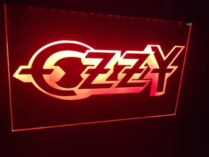 Ozzy Osbourne Led Neon Light Sign Man Cave Music Heavy Metal Black Sabbath - Picture 1 of 4