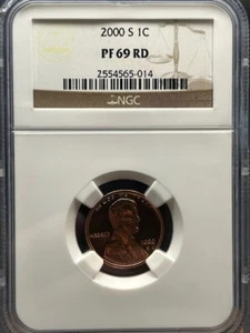 2000-S Lincoln Memorial Penny 1C NGC  PF 69 RD - Picture 1 of 4