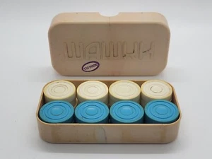 Vintage USSR checkers blue and white color educational board games for everyone - Picture 1 of 15