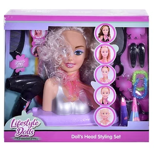 Girls Fashion Hair Styling Dolls Head Play Set Kids Childs Toy Beauty Girl Gift - Picture 1 of 2