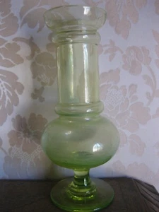 Ancien vase à jacinthe en ouraline - Imagen 1 de 11