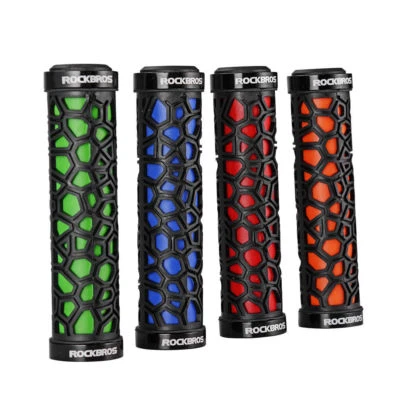 ROCKBROS Cycling Handlebar Grips Double Lock Anti Skid Ultraigt Rubber Bike Grip - Image 1 of 4