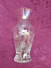 BEAUTIFUL ETCHED FLOWERS GLASS VASE (HAND CUT)