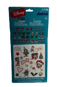 Mickey Minnie Mouse 30 Pieces Sticker Earrings & 20 Pieces Tattoos - Picture 1 of 2
