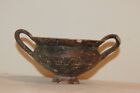 ANCIENT GREEK HELLENISTIC POTTERY KANTHAROS WINE CUP 4/3rd CENTURY BC CHALICE