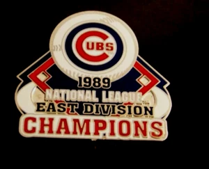 1989 Chicago Cubs National League E Division Champions pin Willabee & Ward 46056 - Picture 1 of 6