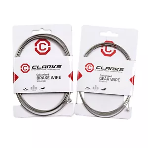 Clarks Brake and Gear Inner Wires Steel Cables MTB Hybrid or Road Universal Fit - Picture 1 of 12
