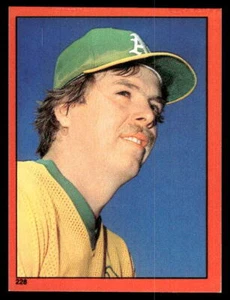 1982 Topps Stickers #228 Steve McCatty Oakland Athletics - Picture 1 of 2