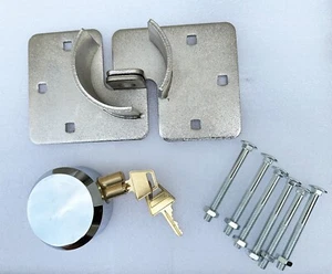 Puck Lock Solid Steel Hidden Shackle Lock & Hasp Solid For Anti-theft Safeguard - Picture 1 of 6