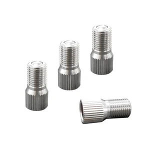 4PCS 19mm Valve Cap Stem Extenders Screw-on Car Tire Valve Stem Extensions Un... - Picture 1 of 6