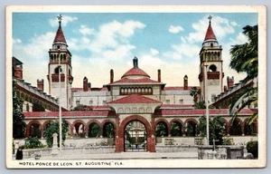 St. Augustine Florida Hotel Ponce De Leon Postkarte - Bild 1 von 2
