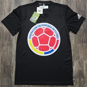 Camiseta de Fútbol Adidas Colombia 2024 Hombre S Negra Copa América Mundial - Imagen 1 de 4