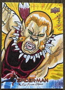 2019 UPPER DECK MARCEL SPIDER-MAN FAR FROM HOME SKETCH 1/1 - Picture 1 of 2